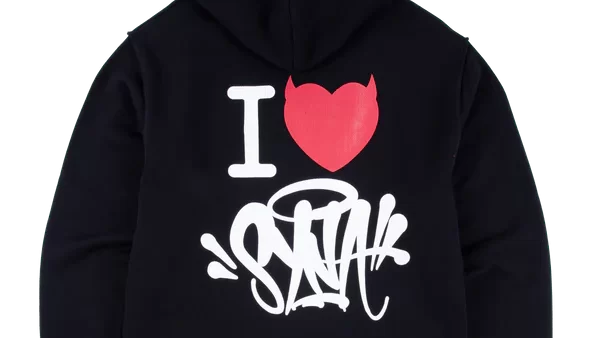 I HEART SYNA HOODY - BLACK